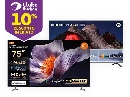 Numa seleção de TVs Xiaomi || 01/05 a 31/05