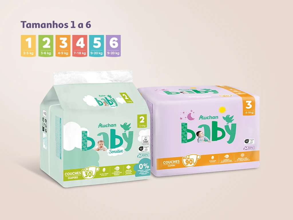 Fraldas Auchan Baby