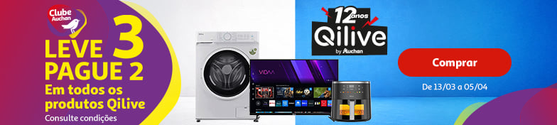 Campanha Leve 3 Pague 2 Qilive || 13/03 a 05/04 | Auchan