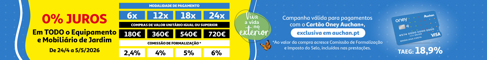 Campanha Oney Mob Jardim || 24/04 a 05/05 | Auchan