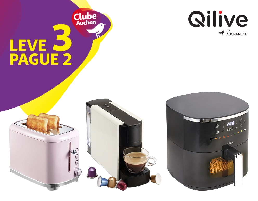 Em pequenos eletrodomésticos da marca Qilive || 07/10 a 31/10