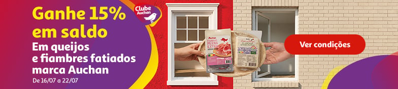 Campanha Queijo e Fiambre Fatiados Auchan || 16/07 a 22/07 | Auchan