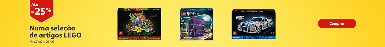 Campanha Lego Até 25% || 07/07 a 21/07 | Auchan