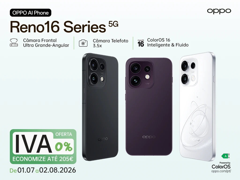 Campanha Oppo Reno 16  || 02/07 a 02/08