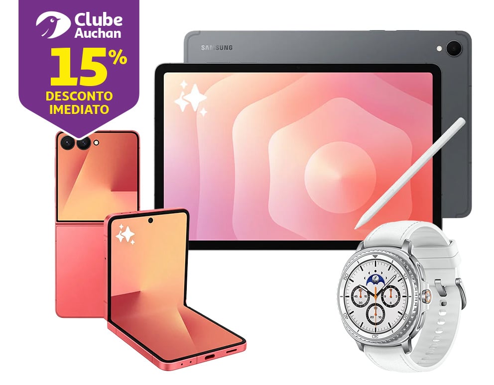 Campanha Samsung 15% Clube Auchan || 16/07 a 19/07