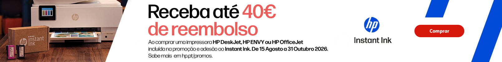 Campanha HP Instant Ink || 15/08 a 31/10/2026 | Auchan