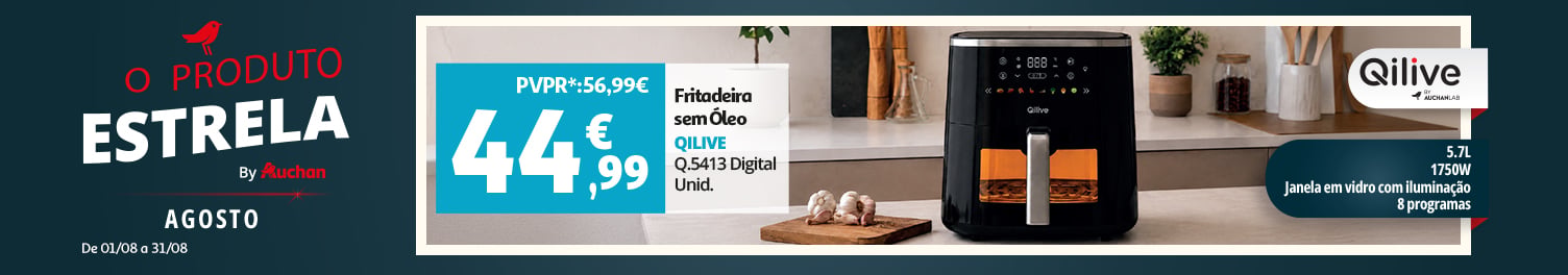 Campanha Produto Estrela Qilive || 01/08 a 31/08 | Auchan