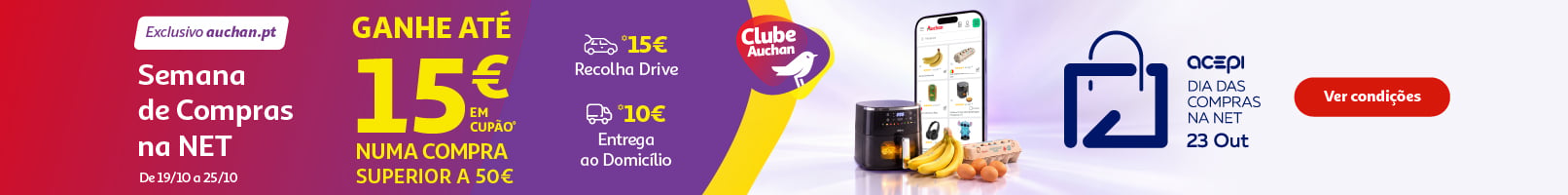 Campanha Semana de Compras na Net || 19/10 a 25/10/2026 | Auchan