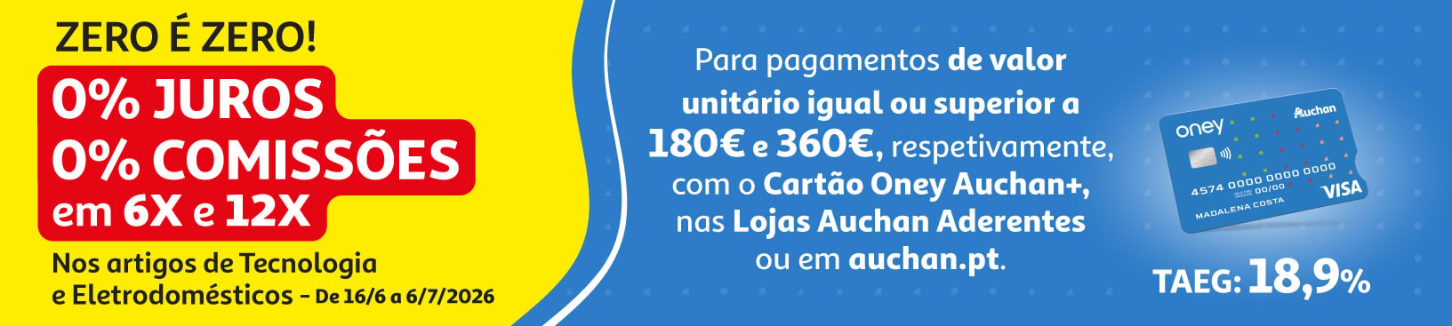 Campanha ONEY ET Zero é Zero || 16/06 a 06/07 | Auchan