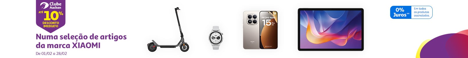 Numa seleção de artigos da marca Xiaomi | Auchan