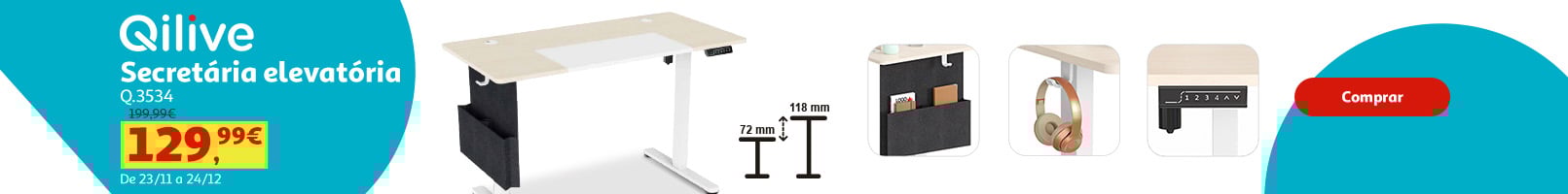 Campanha Secretária Qilive || 23/11 a 24/12 | Auchan