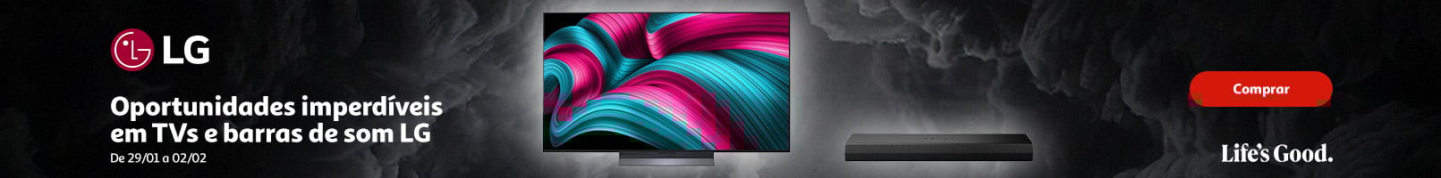 Campanha Oportunidades imperdíveis LG || 29/01 a 02/02 | Auchan