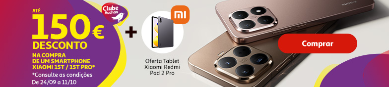 Campanha Lançamento Xiaomi 15T Series || 24/09 a 11/10 | Auchan