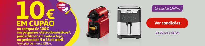 Campanha 10€ em Peq. Eletro || 01/04 a 06/04 | Auchan