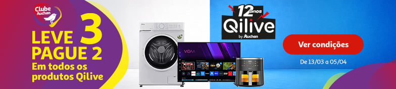 Campanha Leve 3 Pague 2 Qilive || 13/03 a 05/04 | Auchan