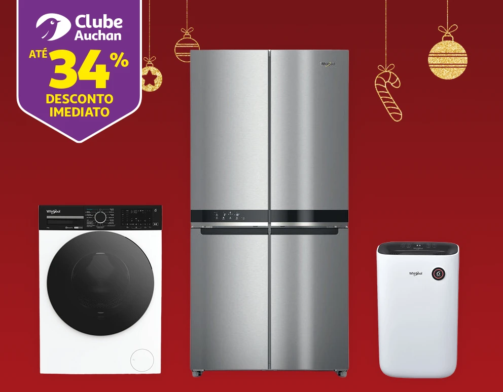 Numa seleção de artigos da marca Whirpool || 01/12 a 31/12