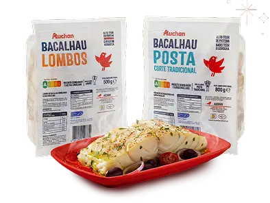 Na compra de um bacalhau Auchan selecionado*