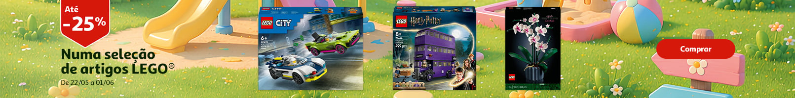Campanha Lego Até 25% || 22/05 a 01/06 | Auchan