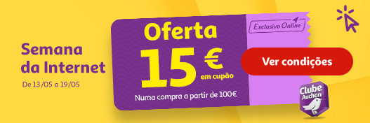 15€ em 100€ | 13.05 a 19.05 | Auchan
