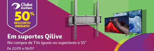 Campanha TV >55 50% suportes Qilive Clube Auchan || 22/05 a 06/07 | Auchan
