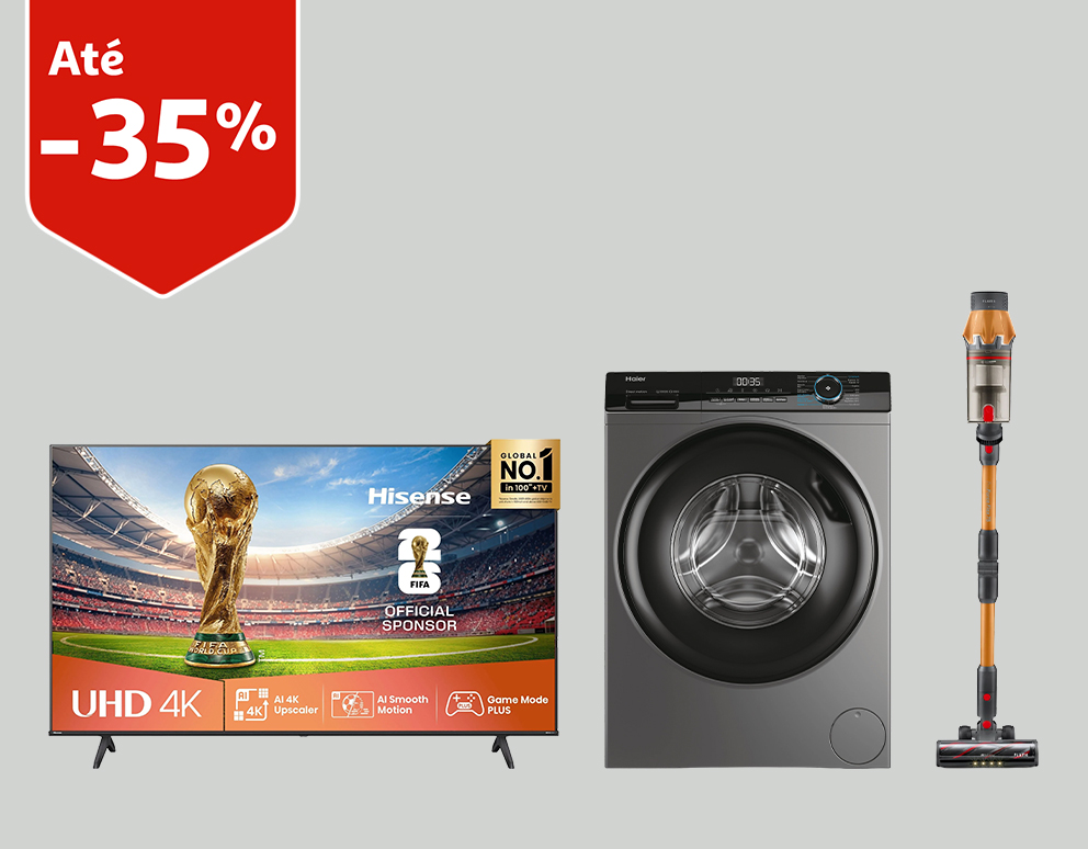 Em tecnologia e eletrodomésticos || 17/02 a 02/03