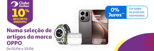 Numa seleção de artigos da marca Oppo || 01/04 a 30/04 | Auchan