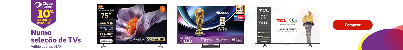 Campanha TVs Clube Auchan || 01/04 | Auchan