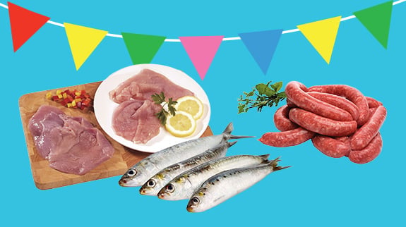Sardinhas e Carnes para Grelhar