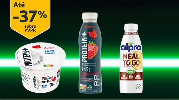 Iogurtes, pudins e bebidas proteicas
