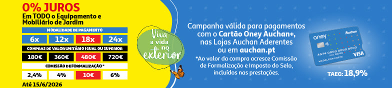Campanha 0 juros Mob Jardim ONEY || Até 15/06 | Auchan