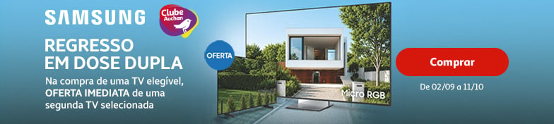 Campanha Oferta TV Samsung Clube Auchan || 02/09 a 11/10/2026 | Auchan