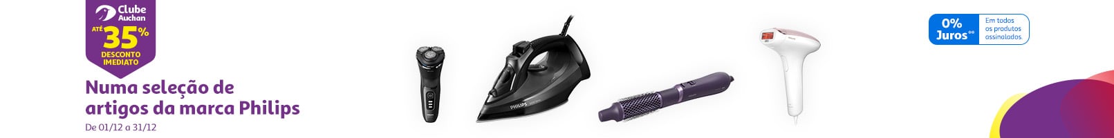 Numa seleção de artigos da marca Philips | Auchan