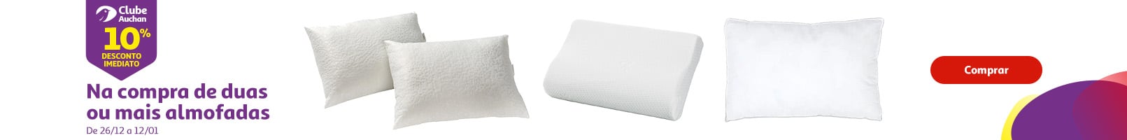 Campanha Clube Auchan 2 ou mais almofadas || 26/12 a 12/01 | Auchan