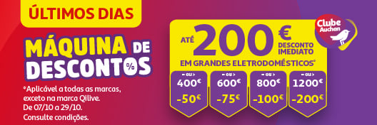 Campanha Máquina Descontos ÚLTIMOS DIAS || 27/10 a 29/10/2026 | Auchan