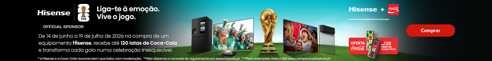 Campanha Hisense Tecno Coca-cola || 14/06 a 19/07 | Auchan