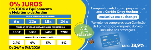 Campanha Oney Mob Jardim || 24/04 a 05/05 | Auchan