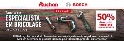 Campanha Coleção Ferramentas Bosch || 01/02 a 03/03 | Auchan