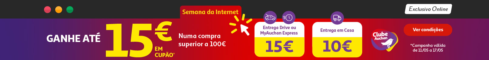 Semana da Internet || 11/05 a 17/05 | Auchan