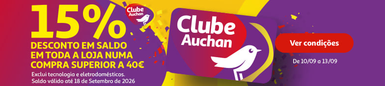 Campanha BTS 15% em saldo || 10/09 a 13/09/2026 | Auchan