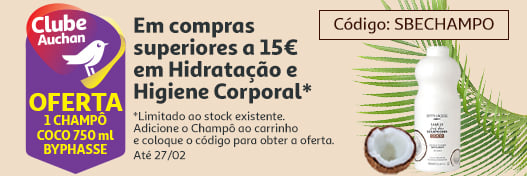 Oferta Champô SBE || 27/01 a 27/02 | Auchan