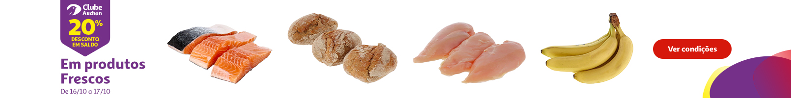 Campanha Produtos Frescos || 16/10 a 17/10/2026 | Auchan