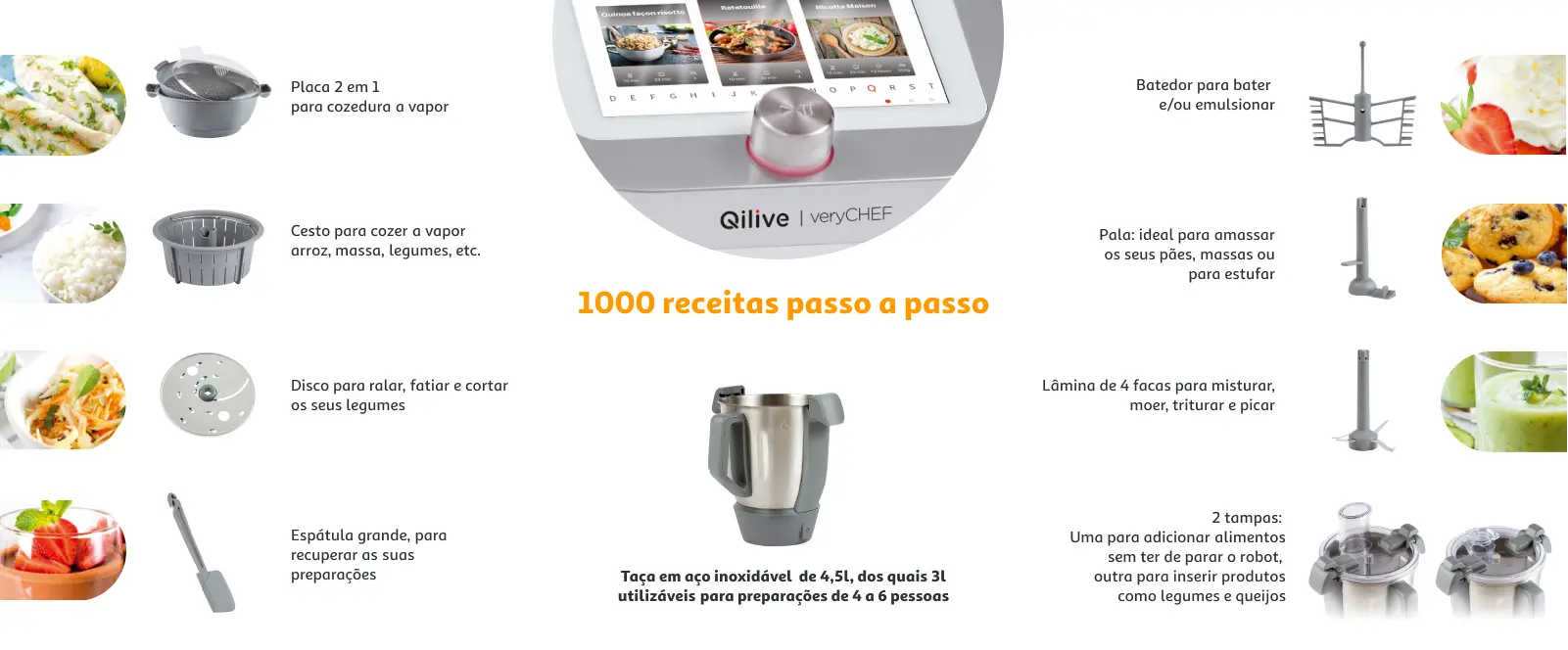 Robot de cozinha | Qilive - Auchan