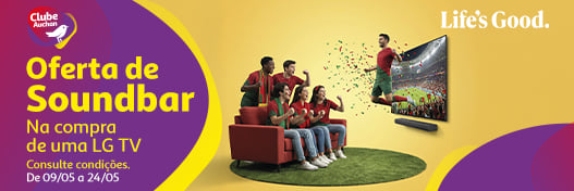 Campanha LG Oferta soundbar Clube Auchan || 09/05 a 24/05 | Auchan