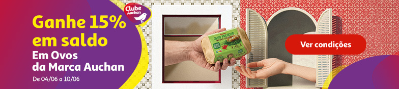 Campanha Clube Ovos Marca Auchan || 04/06 a 10/06 | Auchan