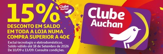 Campanha BTS 15% em saldo || 10/09 a 13/09/2026 | Auchan