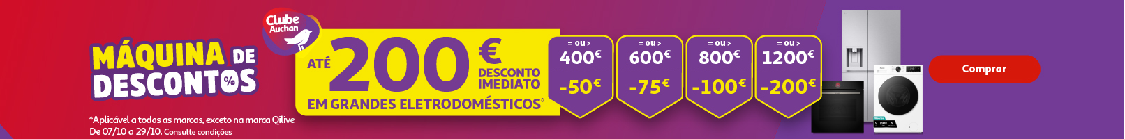 Campanha Máquina de Descontos || 07/10 a 29/10/2026 | Auchan