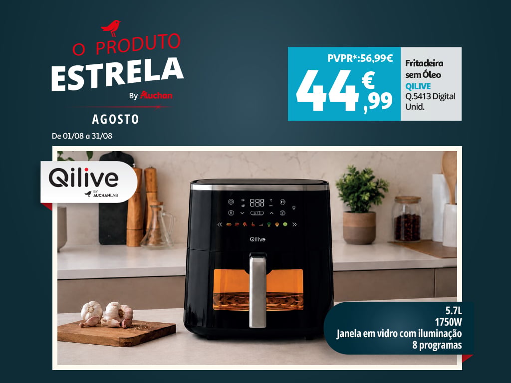 Campanha Produto Estrela Qilive || 01/08 a 31/08 | Auchan