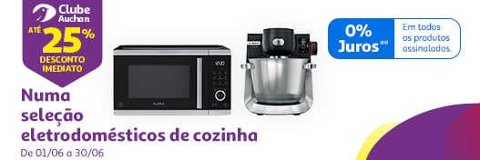 Até 25% desconto imediato numa seleção eletrodomésticos de cozinha || 01/06 a 30/06 | Auchan