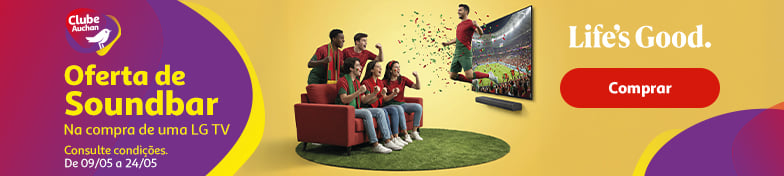 Campanha LG Oferta soundbar Clube Auchan || 09/05 a 24/05 | Auchan