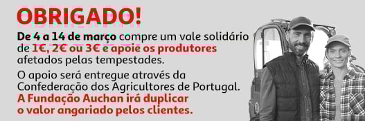 Campanha Apoio Produtores afetados pela Tempestade || 04/03 a 14/03 | Auchan